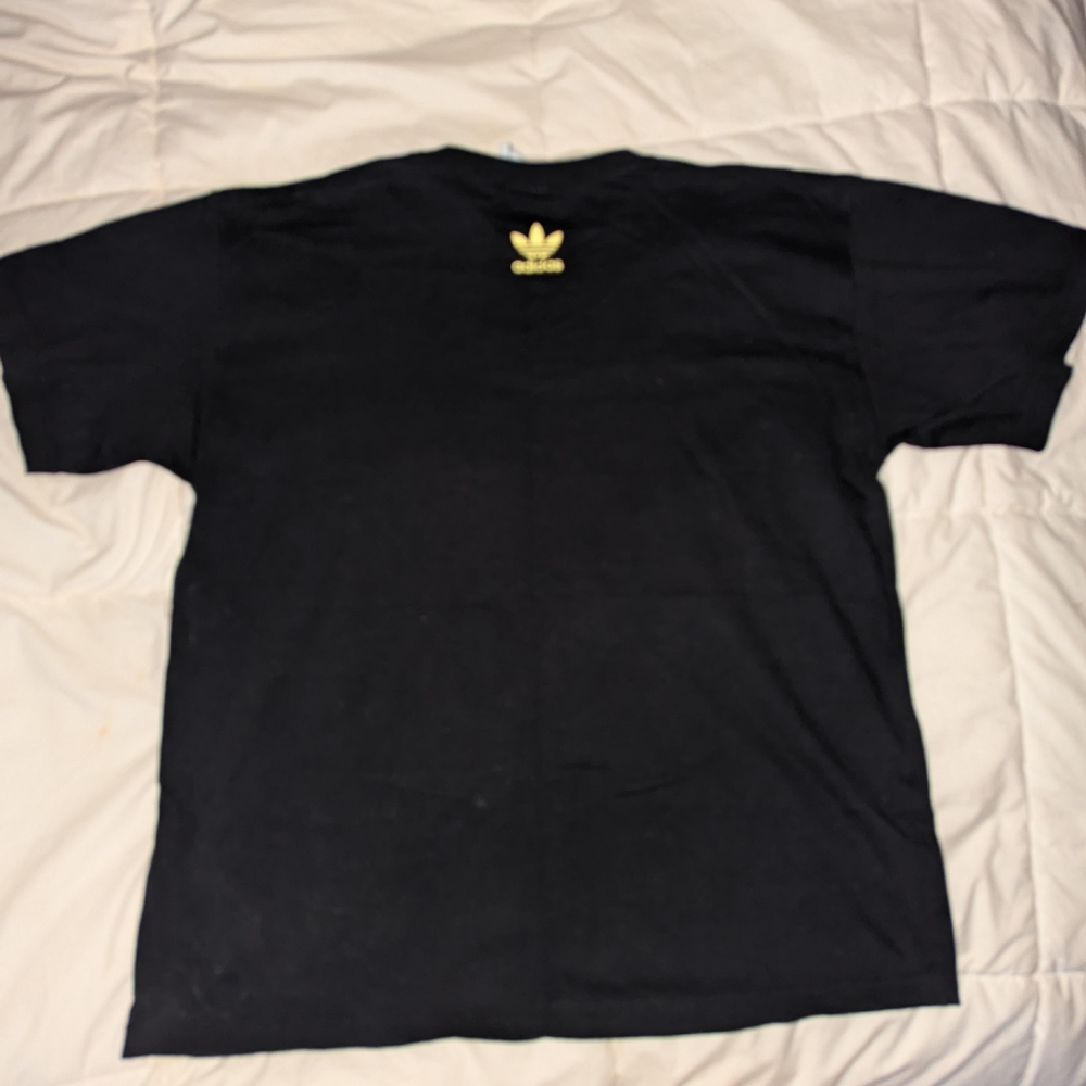 Adidas Glow In The Dark Black Graphic T-Shirt - Picture 4 of 4